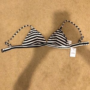 NWT J. Crew Striped French Bikini Top XS